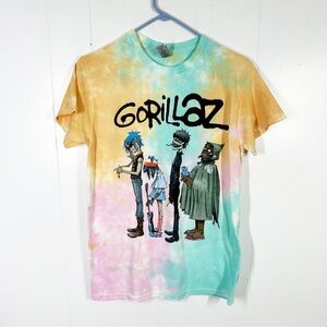 Gorillaz Tie Dye Short Sleeve Tee Small